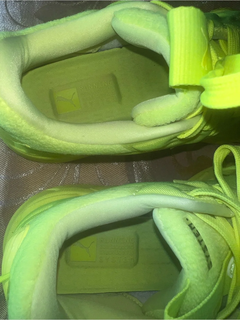 Puma RS-X Yellow Alert Neon Sneakers Womens Size 6.5 Chunky Running Shoes